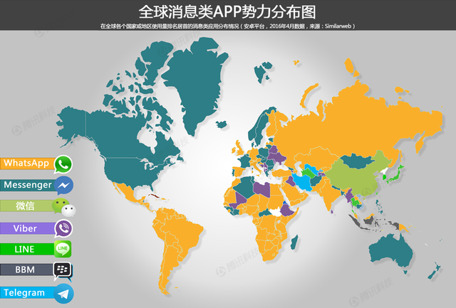 中日美大PK:Line、WhatsApp、WeChat誰更厲害?